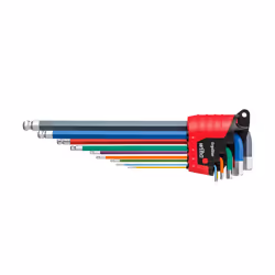 Wiha ErgoStar, Set de clé allen/hexagonale forme de l, Métrique, 9 pièce(s), 1.5,2,2.5,3,4,5,6,8,10 mm, 9,1 cm, 1,5 cm