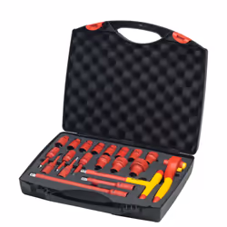 Wiha 43024, 10,11,12,13,14,17,19,22,24,27,32 mm, 16 pièce(s), Rouge, Jaune, Rouge, Jaune, 4,22 kg