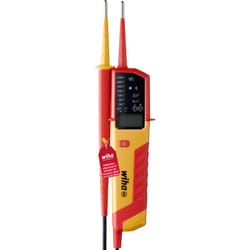 Wiha - Testeur de tension et de continuité eMobility 12 – 1 000 v ac, cat iv 2 piles aaa incluses (44319)
