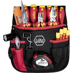 Jeu d'outils d'électricien mélangé, 18 pcs dans une sacoche ceinture. (44574) - Wiha
