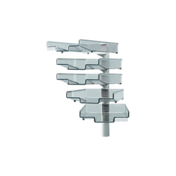 Hansa 41-5035.002 étagères Etagère d'angle Support de fixation Noir, Gris