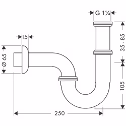 Hansgrohe 53002000 accessoire de douche et de baignoire Siphons de baignoire