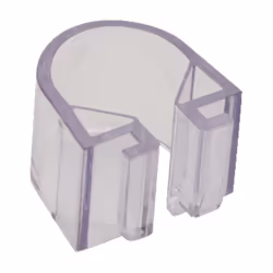 Description générale Fixation pour porte-savon modèle Casetta Unica’88 et Casetta Unica, en plastique de couleur claire, avec ...