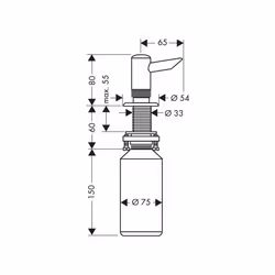 Hansgrohe 40418000 Distributeur de savon