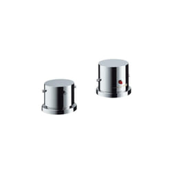 Hansgrohe - Axor Starck Batterie bain/douche thermostatique 2 trous pour montage sur bord de baignoire ou plage de carrelage avec poignées zéro