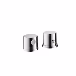 Set de finition du mitigeur thermostatique deux trous pour bordure de baignoire, sans corps 2 sorties finition chromée sécuri ...