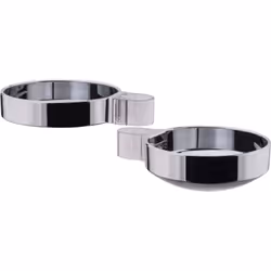 hansgrohe Cassetta D 1 x porte-savon pour barre de douche avec diamètre 25 mm Couleur : chrome Matériau : plastique