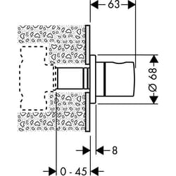 Hansgrohe 15972000 vanne de plomberie