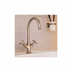 hansgrohe Axor Montreux 2 poignées mitigeur lavabo 16505000 Zone Confort 160 Gorge 117 mm avec poignées croisées Hauteur du b ...