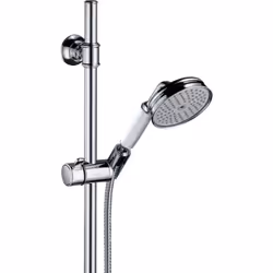 Type de faisceau : RainAir Taille de pomme de douche : 100 mm Support pour tuyau de douche avec écrou conique AXOR Tige mural ...
