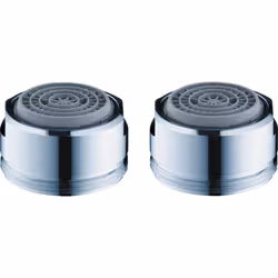 Hansgrohe 2 Mousseurs Ecosmart Lavabo et Bidet sous blister, Aérateur de robinet, Chrome, M24, Rond, 2 pièce(s)