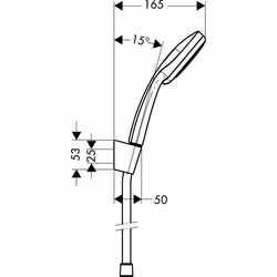 Hansgrohe Croma 100 1,25 m Chrome - Vue supplémentaire 6