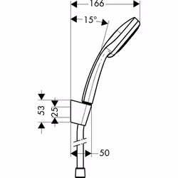 Hansgrohe Croma 100, 1,6 m