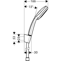 Hansgrohe Croma 100 1,6 m Chrome