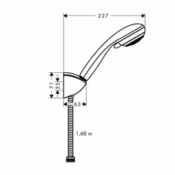Hansgrohe Crometta 85 1,6 m Chrome
