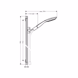 Hansgrohe PuraVida système de douche Chrome