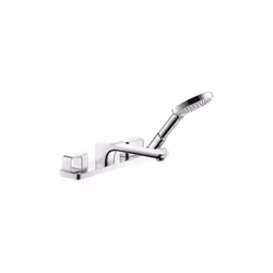 Mitigeur quatre trous pour bordure de baignoire sans corps d’encastrement commande par poignées montage sur corps encastré (n ...