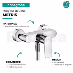 Hansgrohe Metris, Robinet de salle de bain, Chrome
