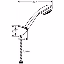Hansgrohe Crometta 85 1,6 m Chrome