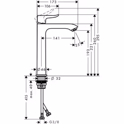 Hansgrohe Metris Chrome
