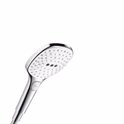 Hansgrohe Raindance Select E, Pommeau de douche, Chrome, Blanc, Mur