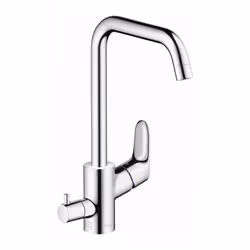 hansgrohe ferrure de cuisine Focus M41 260 1jet 31823000 chromé , bec orientable, robinet d'arrêt de l'appareil, Fonction de  ...
