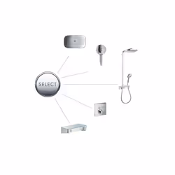 Hansgrohe Raindance Select E système de douche Chrome, Blanc