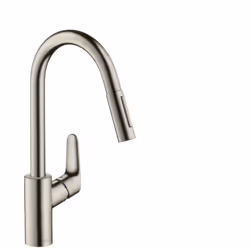 Hansgrohe Focus, Robinet de salle de bain, Acier inoxydable