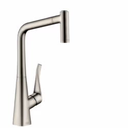 Hansgrohe Metris, Robinet de salle de bain, Acier inoxydable