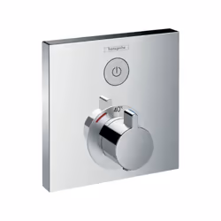 Hansgrohe ShowerSelect robinet thermostatique encastré avec 1 sortie 15762000 Installation dissimulée dans le mur pour un des ...