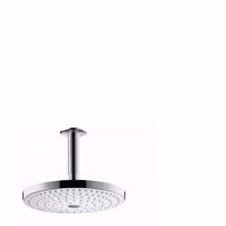 Hansgrohe Raindance Select S, Pomme de douche fixe, Chrome, Blanc, Plafond