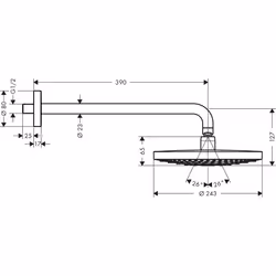 Hansgrohe Raindance Select S Pomme de douche fixe Chrome - Vue supplémentaire 6