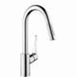 Mitigeur de cuisine Cento XL - HANSGROHE - 14803000 - Douchette extractible - Chromé - Gris