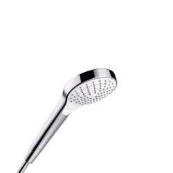 Hansgrohe Croma Select S, Pommeau de douche, Chrome, Blanc, Mur