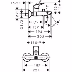 Hansgrohe Logis Chrome - Vue supplémentaire 5