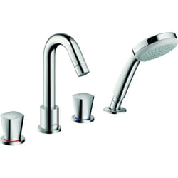 Robinet mélangeur bain douche 4 trous Hansgrohe Logis chromé
