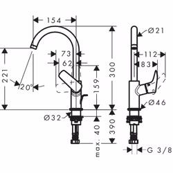 Hansgrohe Logis Chrome - Vue supplémentaire 5