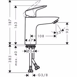 Hansgrohe Logis Chrome - Vue supplémentaire 6