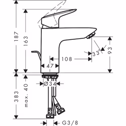 Hansgrohe Logis Chrome - Vue supplémentaire 6