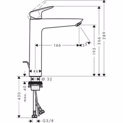 Hansgrohe Logis Chrome - Vue supplémentaire 6