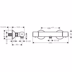 Hansgrohe Ecostat Chrome