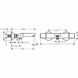 Hansgrohe Ecostat Chrome