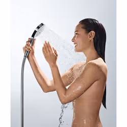 Hansgrohe Croma Select S Pommeau de douche Chrome, Blanc