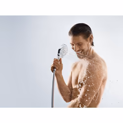 Hansgrohe Croma Select S Pommeau de douche Chrome, Blanc - Vue supplémentaire 4