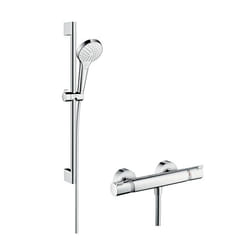 Hansgrohe Croma Select S système de douche Chrome, Blanc