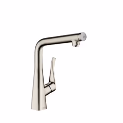Hansgrohe Metris Select, Robinet de salle de bain, Acier inoxydable