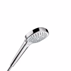 Hansgrohe Croma Select E, Pommeau de douche, Chrome, Blanc, Mur