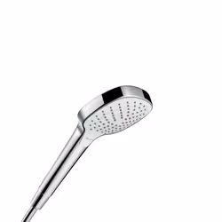 Hansgrohe Croma Select E, Pommeau de douche, Chrome, Blanc, Mur