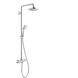 Hansgrohe Croma Select E système de douche Chrome, Blanc