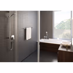 Hansgrohe Croma Select E système de douche Chrome, Blanc